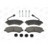 Jeu de quatre plaquettes de frein à disque CHAMPION
