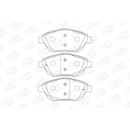 Jeu de quatre plaquettes de...