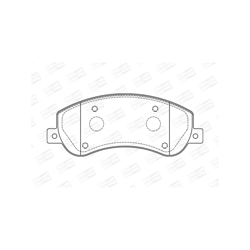 Jeu de quatre plaquettes de frein à disque CHAMPION