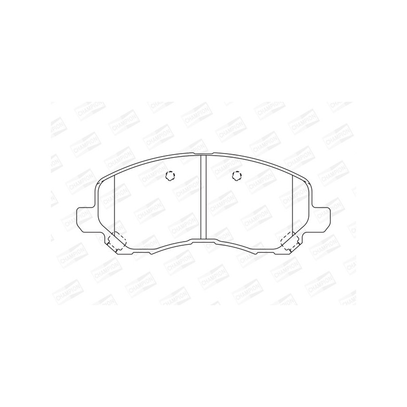 Jeu de quatre plaquettes de frein à disque CHAMPION