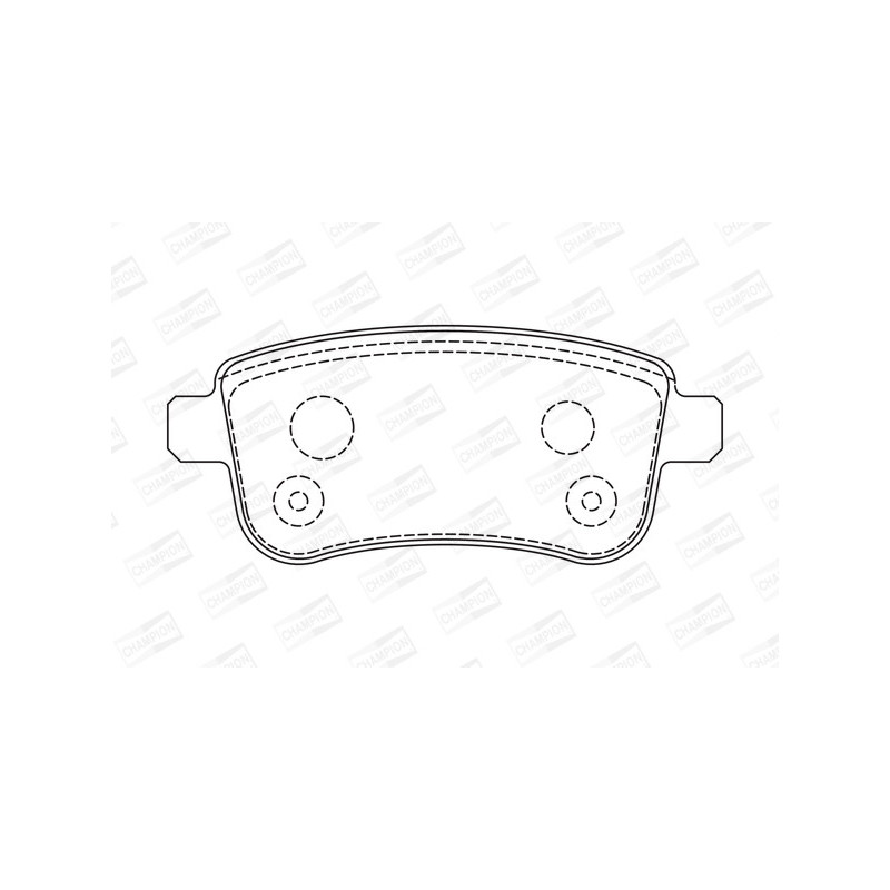 Jeu de quatre plaquettes de frein à disque CHAMPION