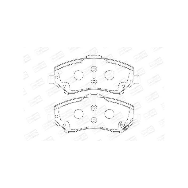 Jeu de quatre plaquettes de frein à disque CHAMPION