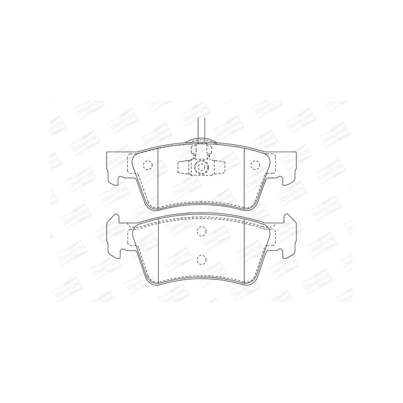 Jeu de quatre plaquettes de frein à disque CHAMPION