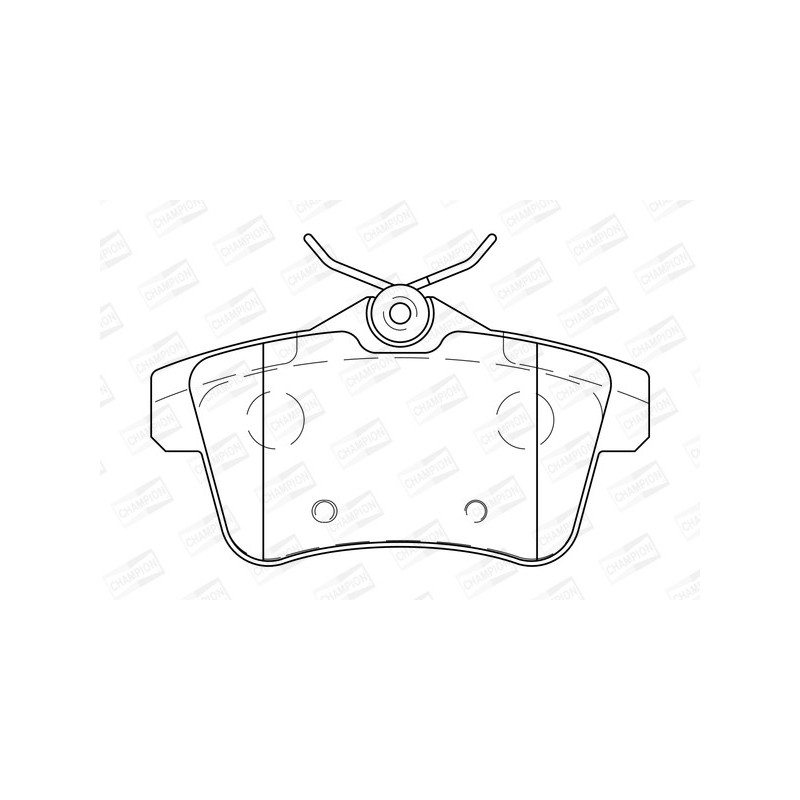 Jeu de quatre plaquettes de frein à disque CHAMPION