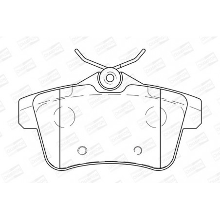 Jeu de quatre plaquettes de...