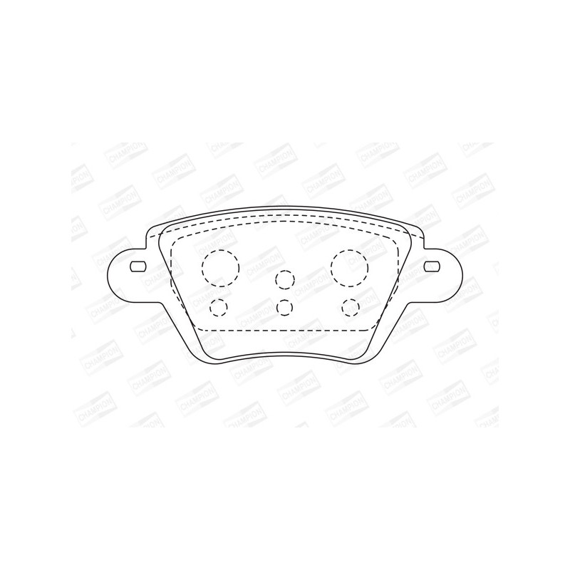 Jeu de quatre plaquettes de frein à disque CHAMPION