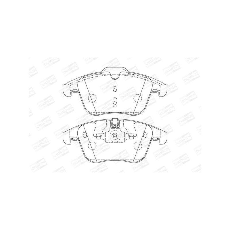 Jeu de quatre plaquettes de frein à disque CHAMPION