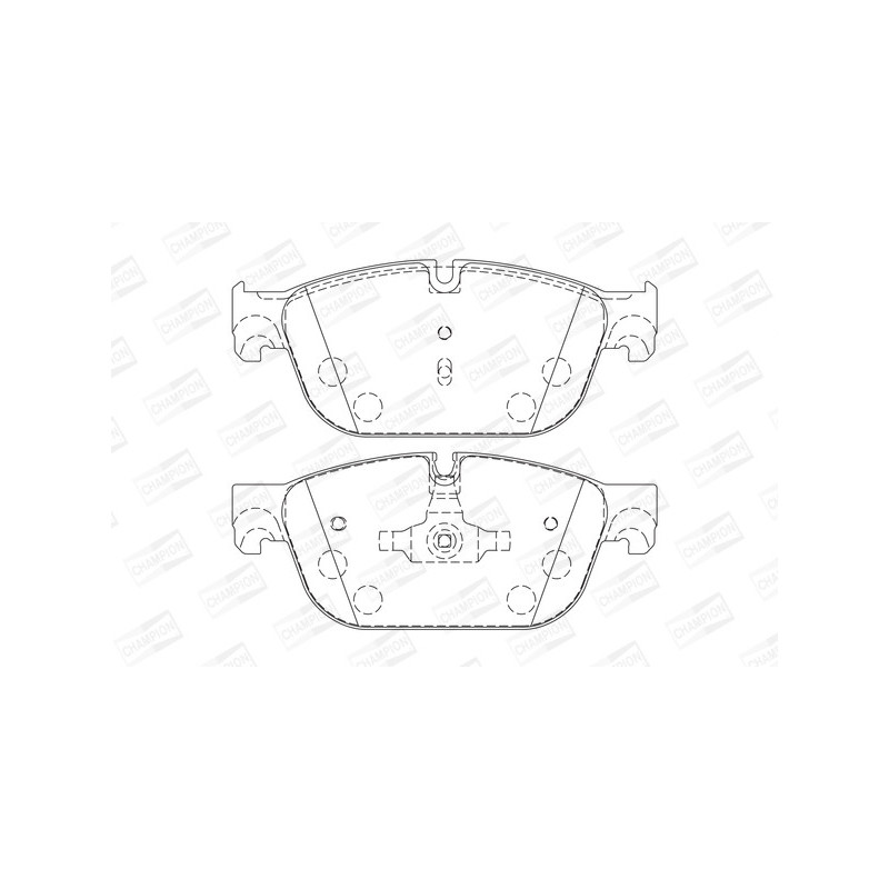 Jeu de quatre plaquettes de frein à disque CHAMPION
