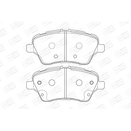 Jeu de quatre plaquettes de...