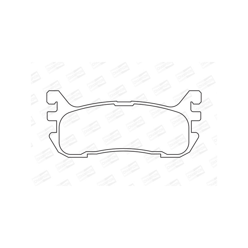 Jeu de quatre plaquettes de frein à disque CHAMPION