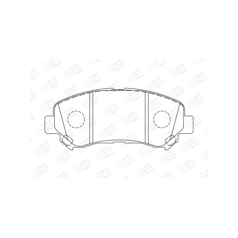 Jeu de quatre plaquettes de frein à disque CHAMPION