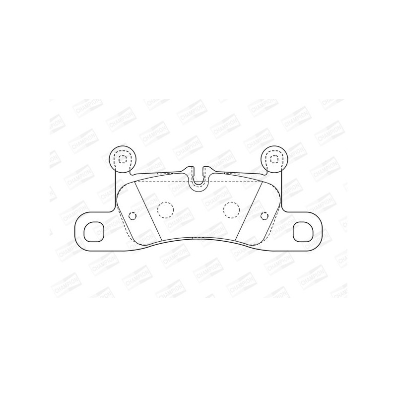 Jeu de quatre plaquettes de frein à disque CHAMPION