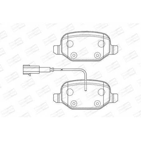 Jeu de quatre plaquettes de...