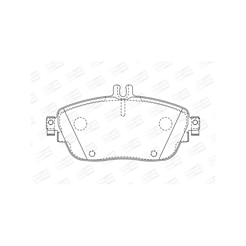 Jeu de quatre plaquettes de frein à disque CHAMPION