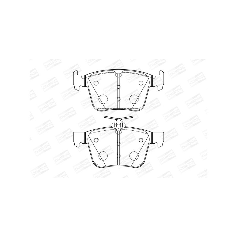 Jeu de quatre plaquettes de frein à disque CHAMPION