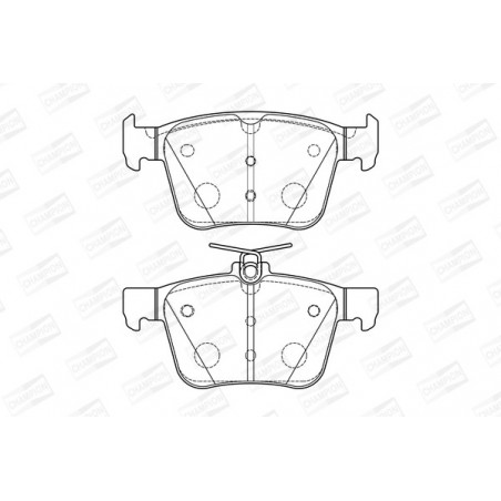 Jeu de quatre plaquettes de...