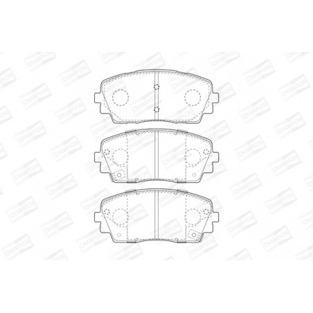 Jeu de quatre plaquettes de...