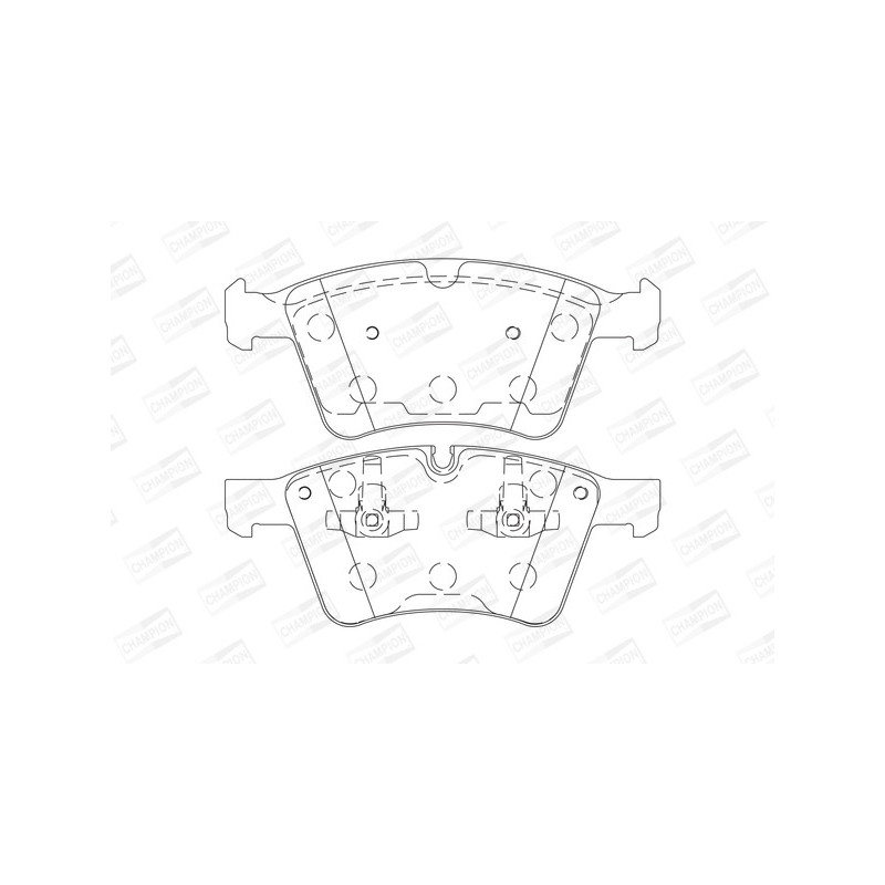 Jeu de quatre plaquettes de frein à disque CHAMPION