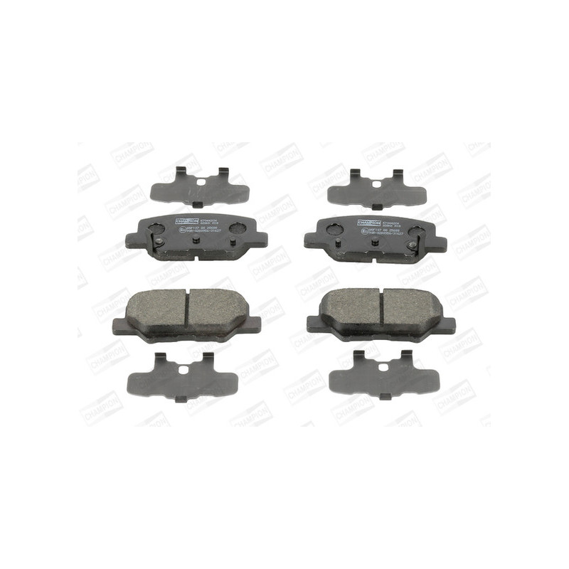 Jeu de quatre plaquettes de frein à disque CHAMPION