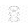 Jeu de quatre plaquettes de frein à disque CHAMPION