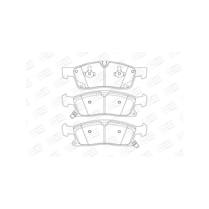 Jeu de quatre plaquettes de frein à disque CHAMPION