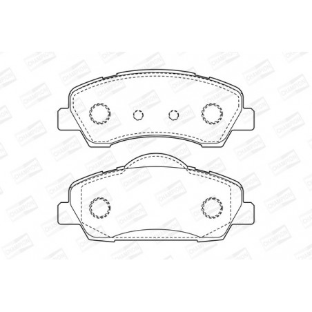 Jeu de quatre plaquettes de...