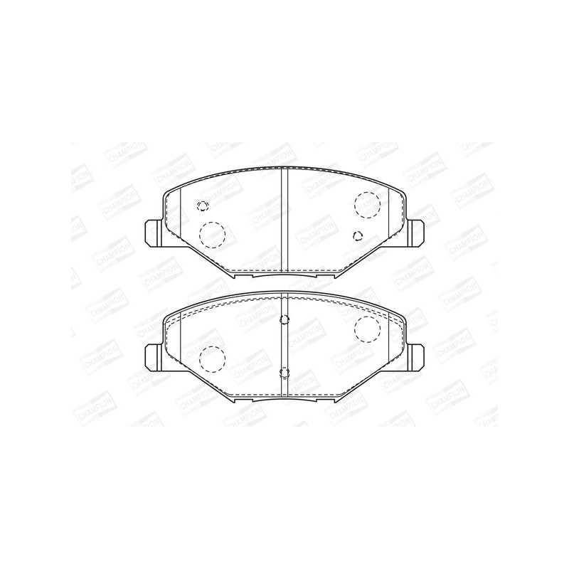 Jeu de quatre plaquettes de frein à disque CHAMPION