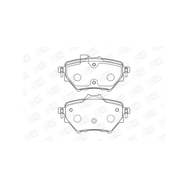 Jeu de quatre plaquettes de frein à disque CHAMPION