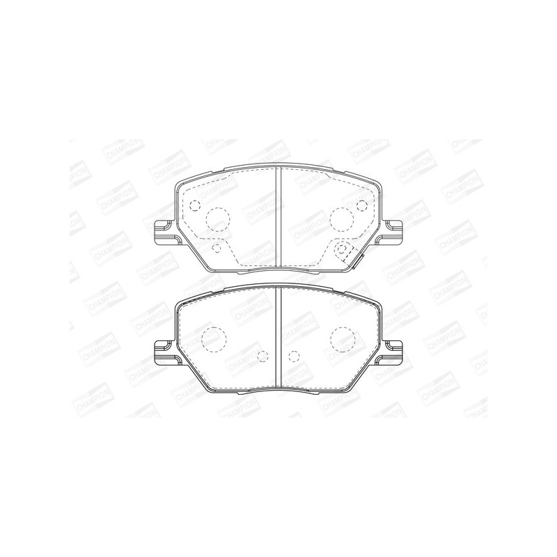 Jeu de quatre plaquettes de frein à disque CHAMPION