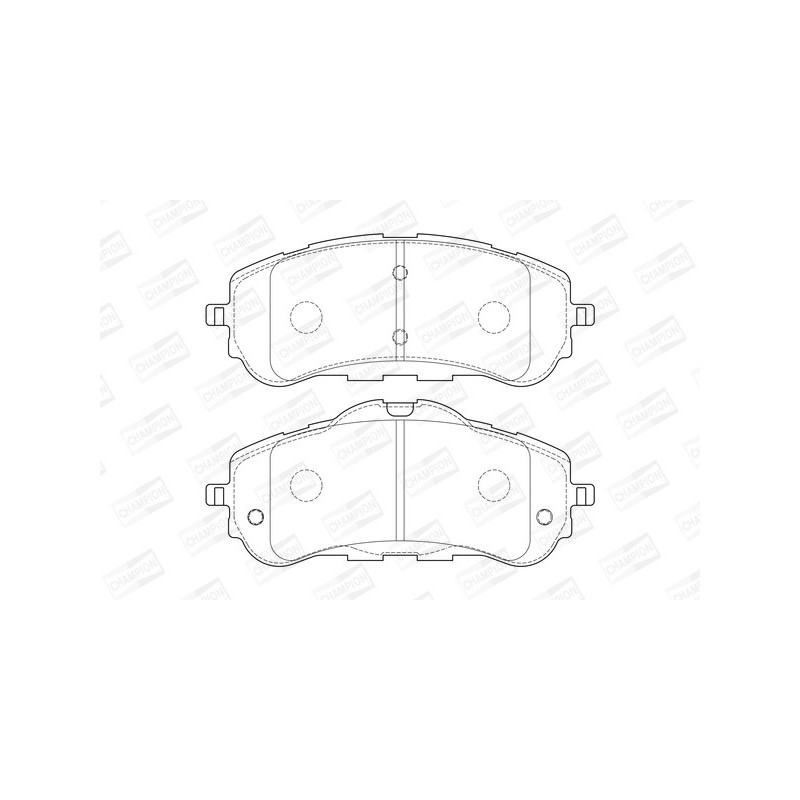 Jeu de quatre plaquettes de frein à disque CHAMPION