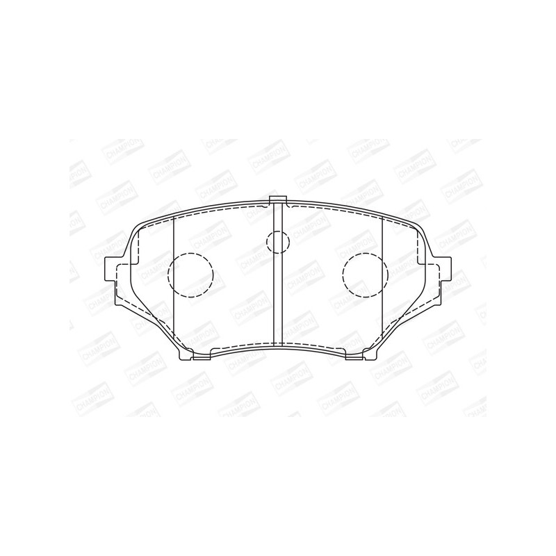 Jeu de quatre plaquettes de frein à disque CHAMPION