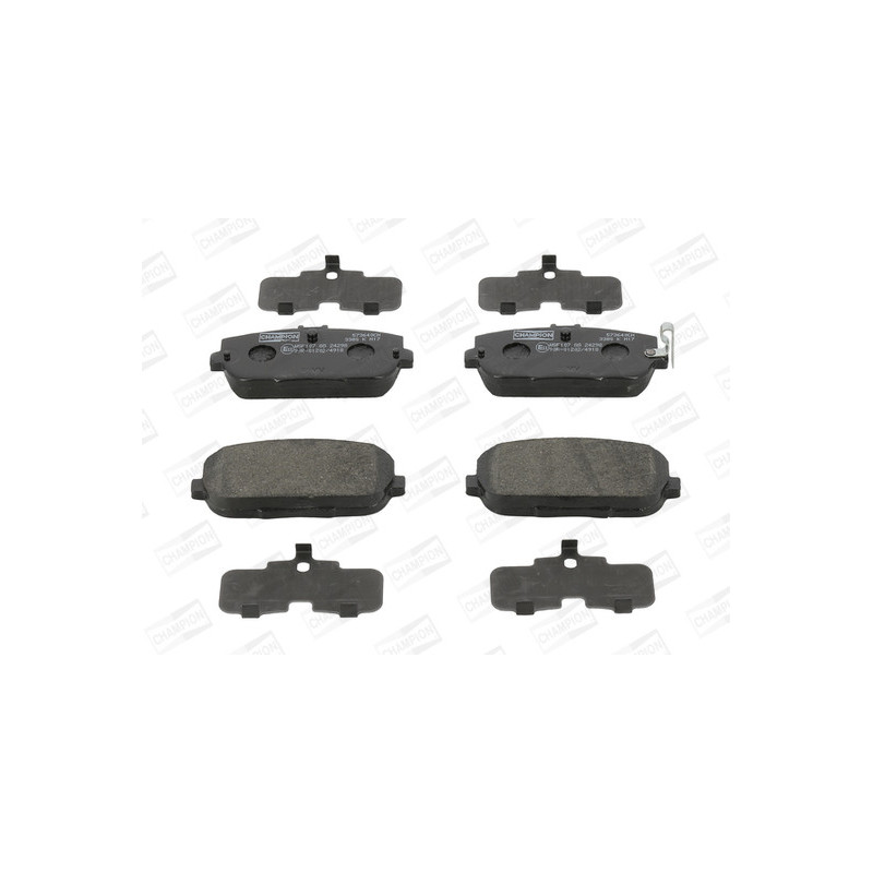 Jeu de quatre plaquettes de frein à disque CHAMPION