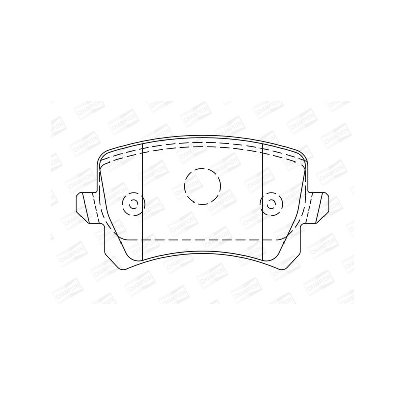 Jeu de quatre plaquettes de frein à disque CHAMPION