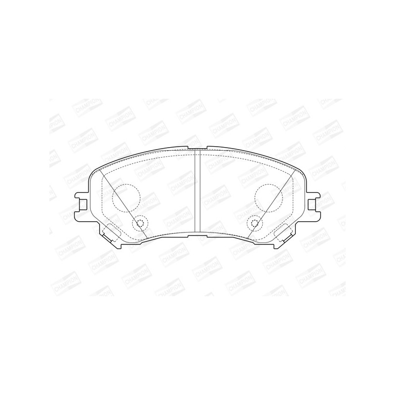 Jeu de quatre plaquettes de frein à disque CHAMPION