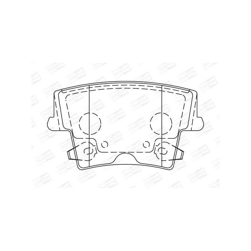 Jeu de quatre plaquettes de frein à disque CHAMPION