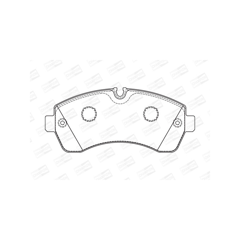 Jeu de quatre plaquettes de frein à disque CHAMPION