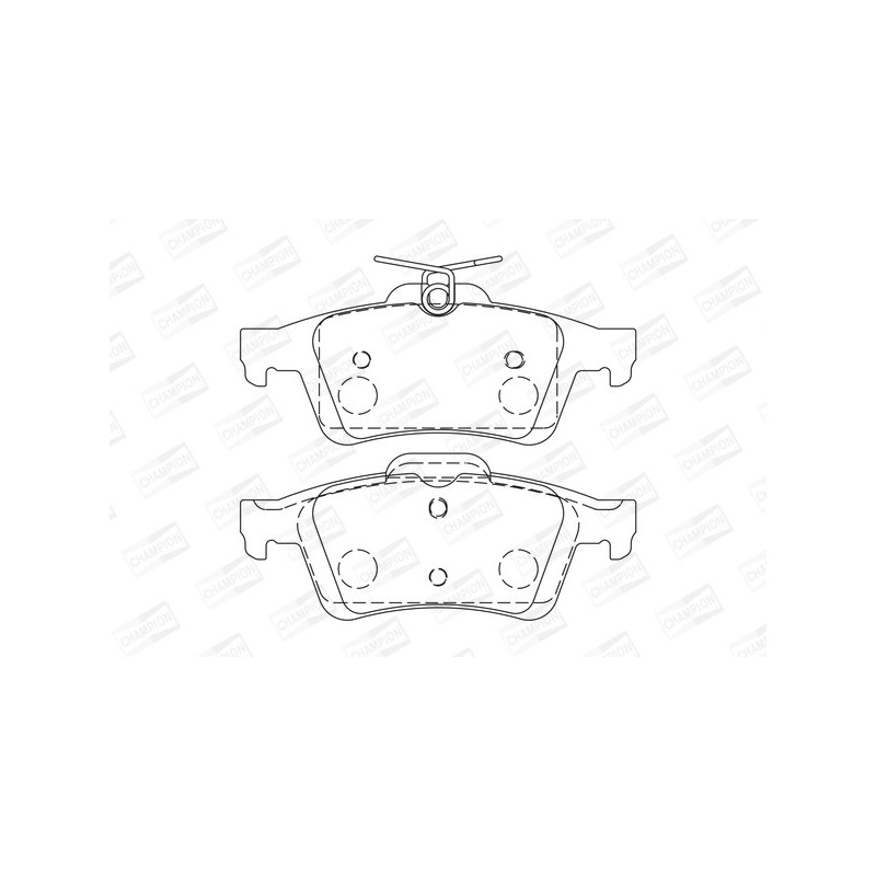 Jeu de quatre plaquettes de frein à disque CHAMPION