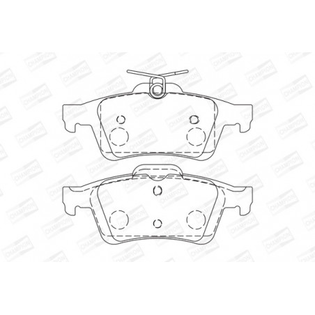 Jeu de quatre plaquettes de...