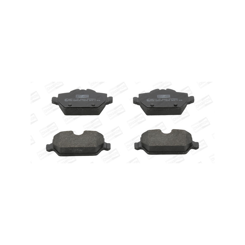 Jeu de quatre plaquettes de frein à disque CHAMPION