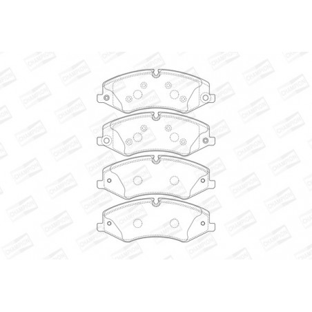 Jeu de quatre plaquettes de...