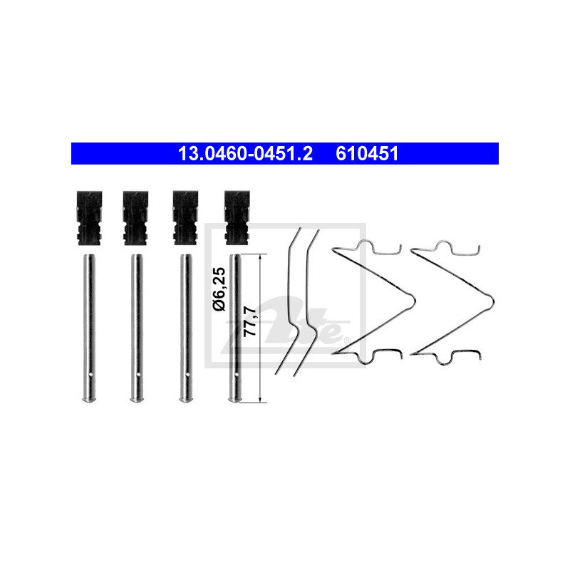 Kit d'accessoires (plaquette de frein) ATE