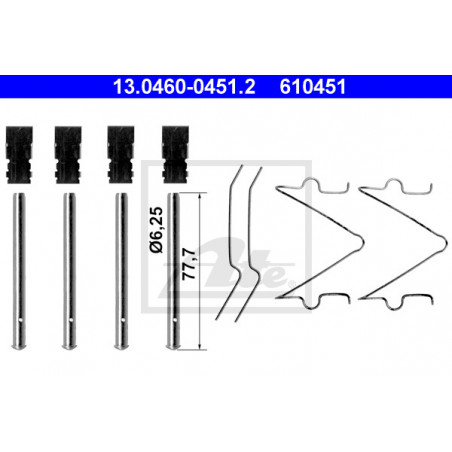 Kit d'accessoires (plaquette de frein) ATE