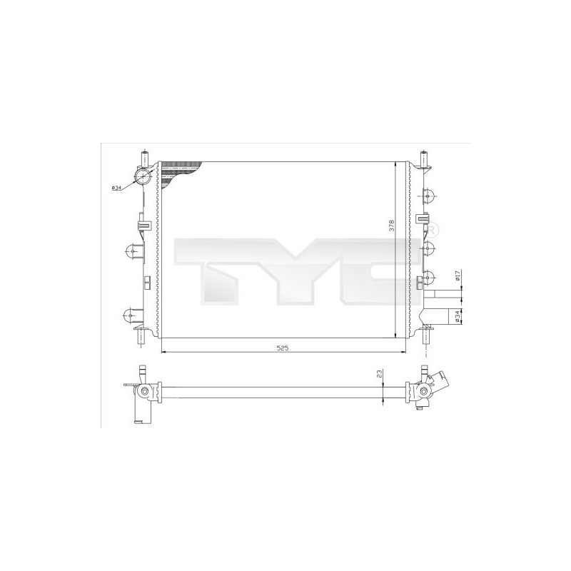 Radiateur TYC