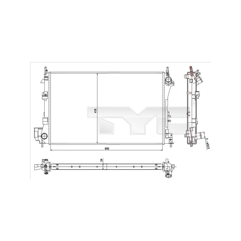 Radiateur TYC