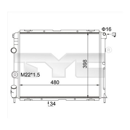 Radiateur TYC