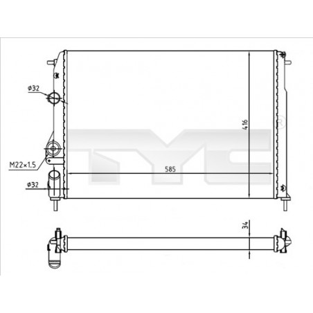 Radiateur TYC