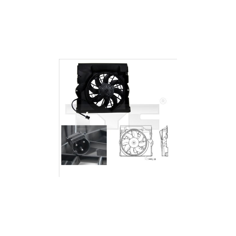 Ventilateur (refroidissement moteur) TYC