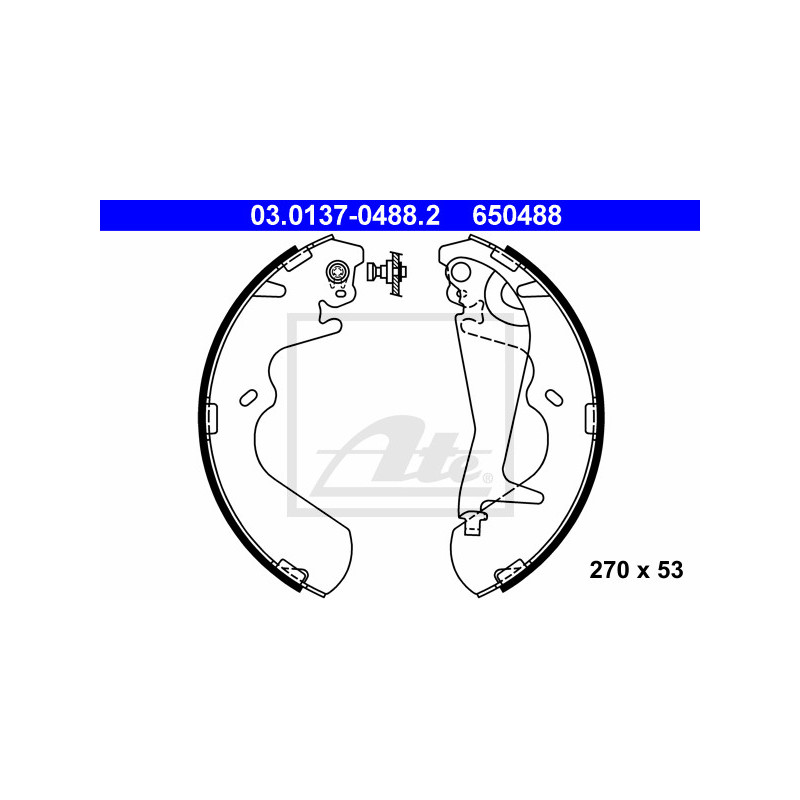 Jeu de mâchoires de frein ATE
