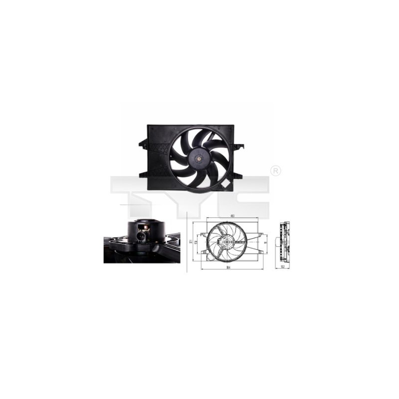 Ventilateur (refroidissement moteur) TYC