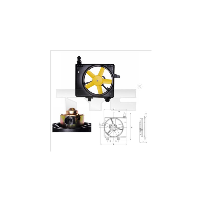 Ventilateur (refroidissement moteur) TYC